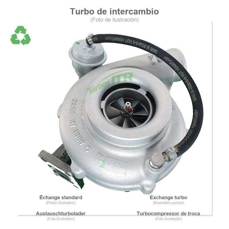 Turbo intercambio GARRETT ref.452203-2 | Nissan M110 6.0